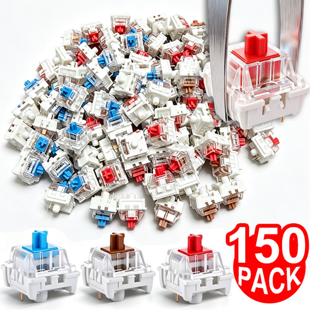 Gaming Keyboard Blue Switches - 1–150 Stück 3-polige mechanische DIY-Tastaturschalter in