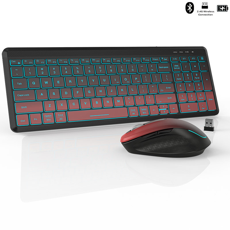 Gaming Keyboard And Mouse For Xbox - RGB hintergrund beleuchtete leise kabellose Tastatur-und