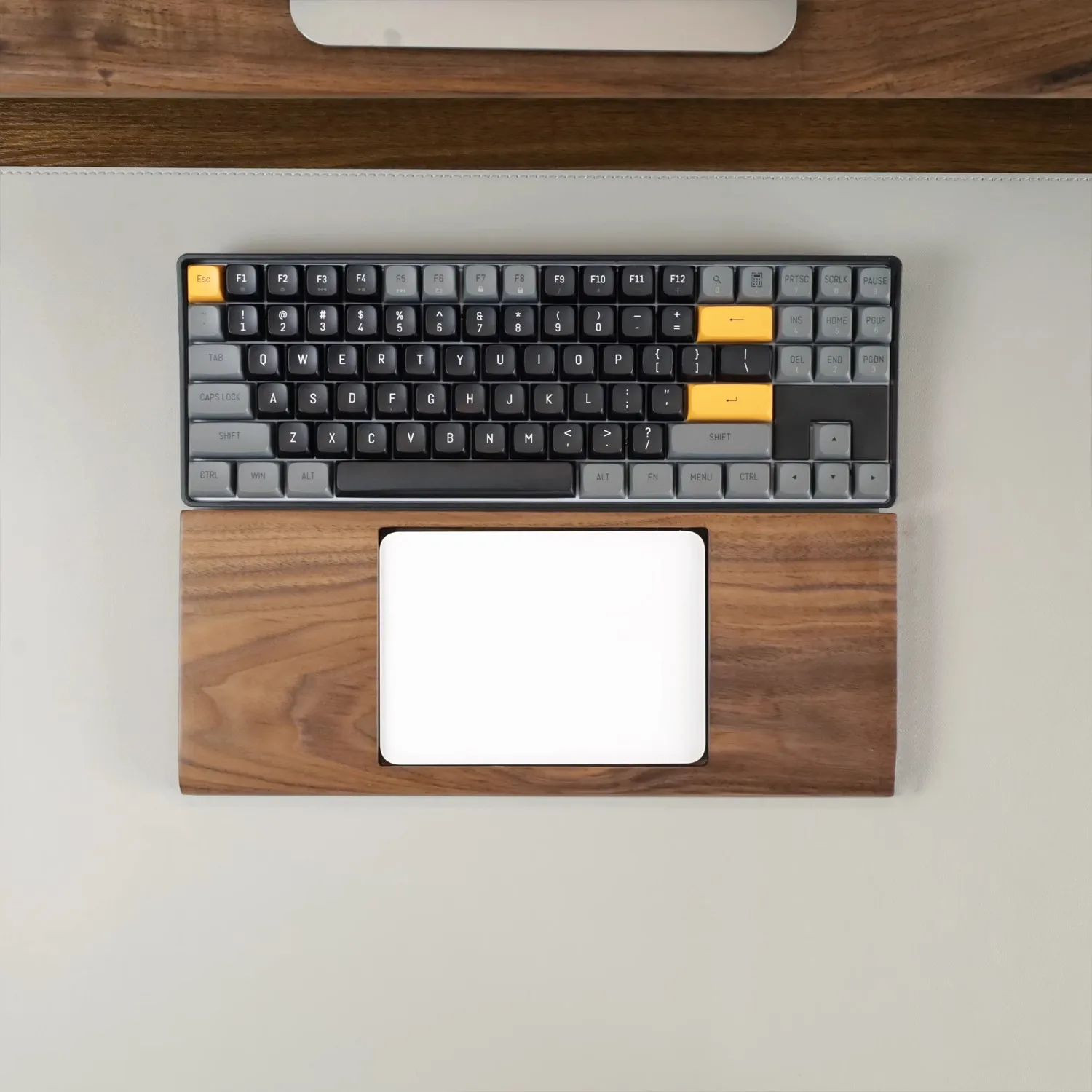 Wrist Rest Wood - Maßgefertigte Tastatur-Handballenauflage Magic Trackpad Base Mechanische