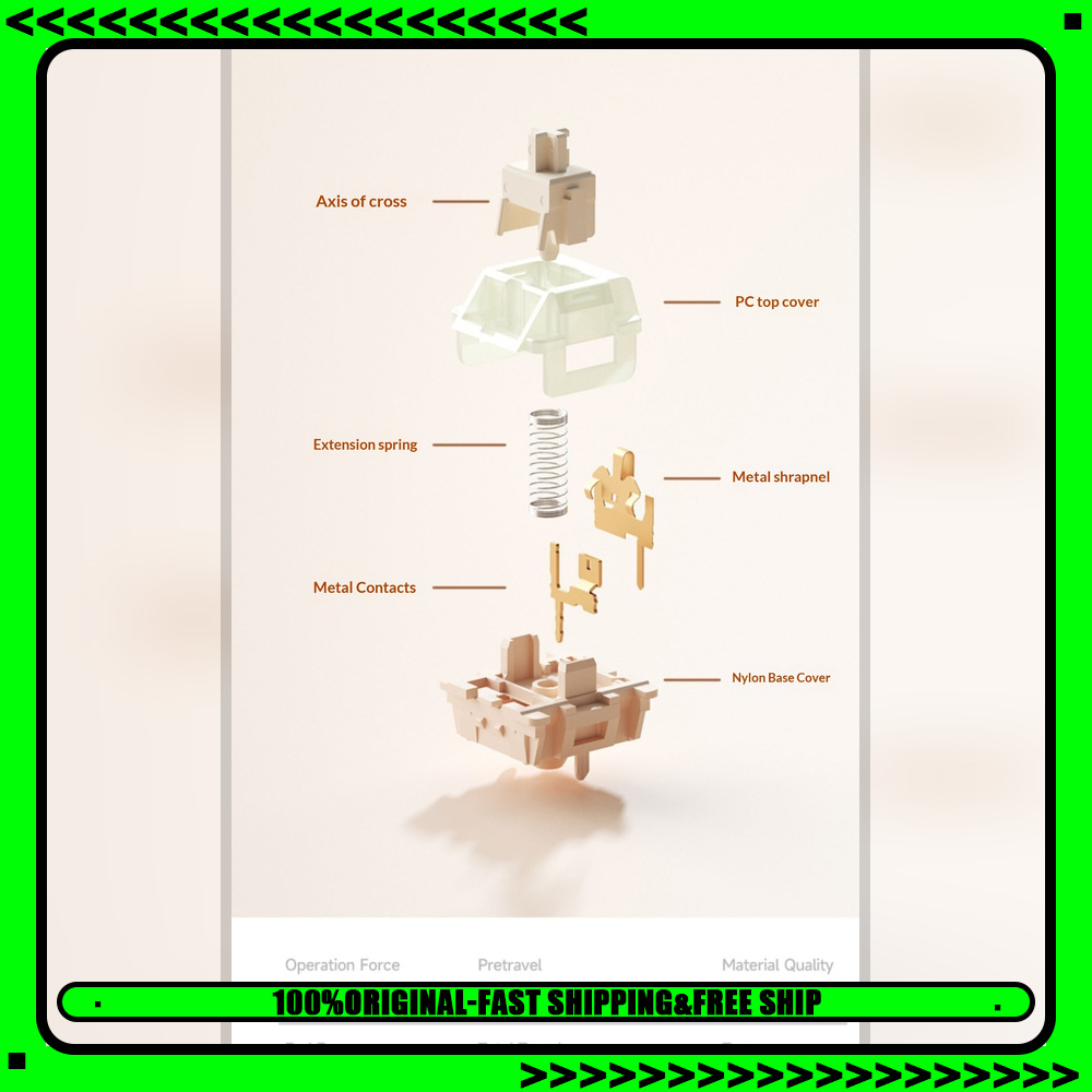 Keyboard Lube Kit - WEIKAV Coconut Latte Linearer mechanischer Tastaturschalter,