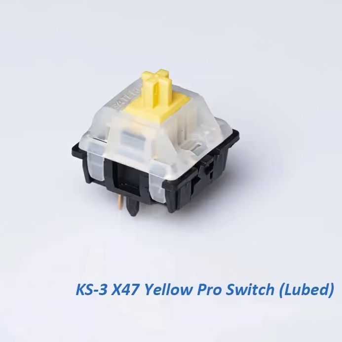 Gaming Keyboard Types - Gateron milchig oben schwarz unten gelb