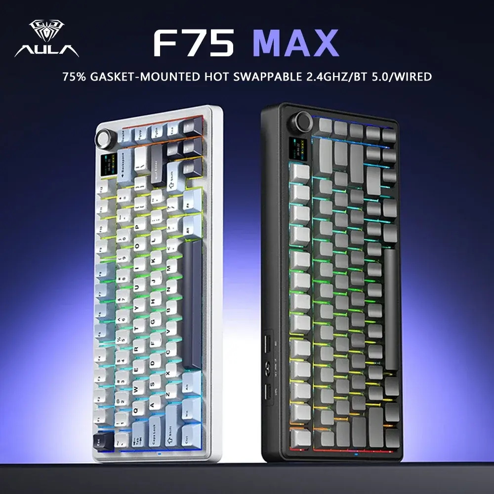 Gaming Keyboard Types - AULA F75MAX Mechanische Gaming-Tastatur mit 75%