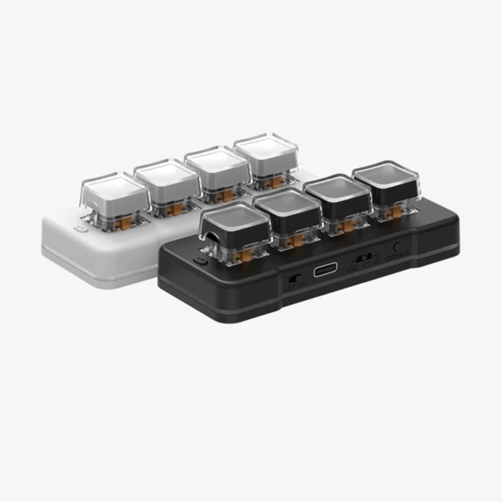 Gaming Keyboard Mini Mechanical - MK424Pro 4-Tasten Wireless Mini Tastatur Angepasst