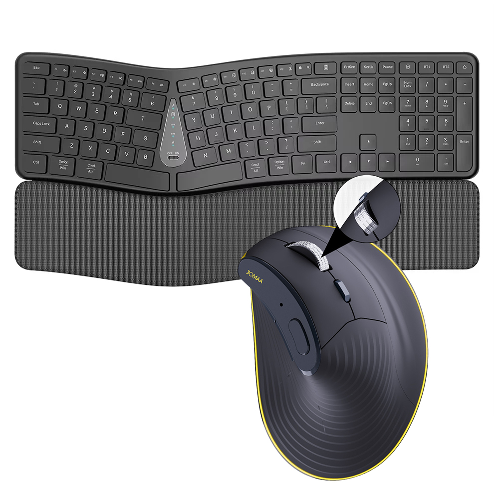 Gaming Keyboard Mouse And Headset Combo - 2,4 G kabellose Tastatur-Maus-Kombination, komfortables natürliches