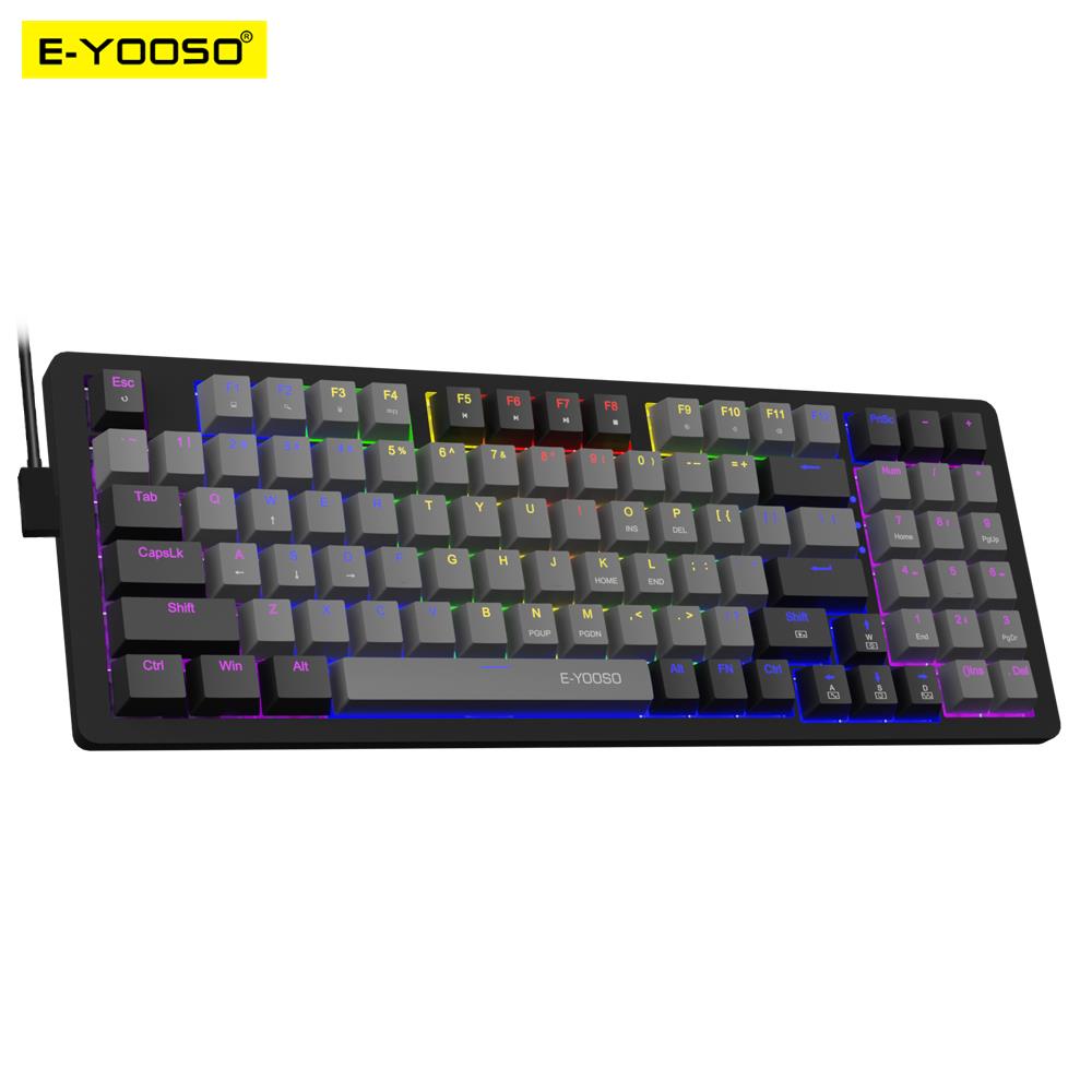 Gaming Keyboard And Mouse For Xbox - E-YOOSO Z94 USB-mechanische Gaming-Tastatur, kabelgebunden, einfarbig,