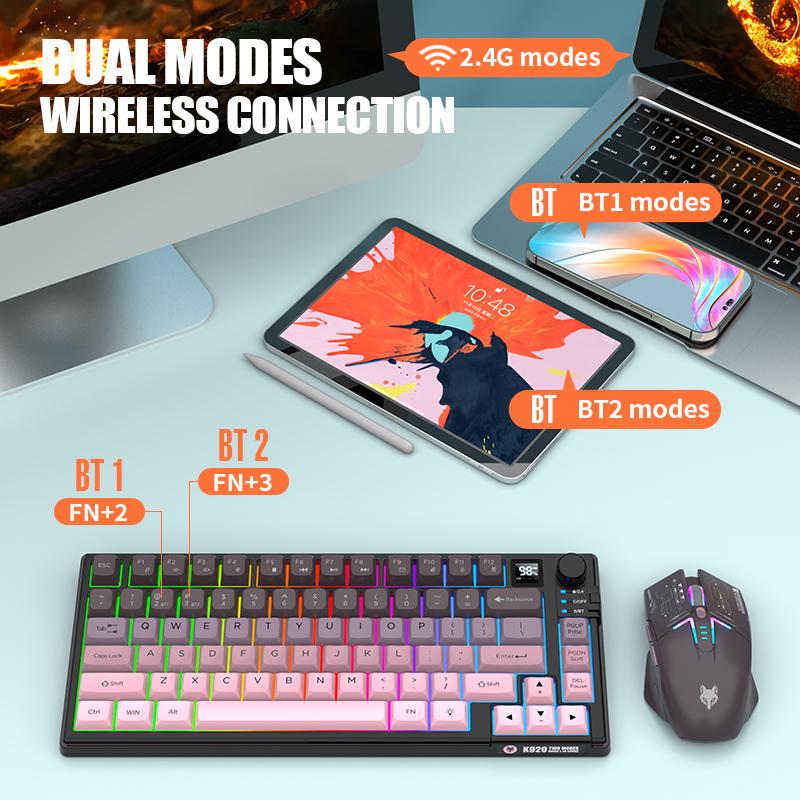 2,4-GHz-Dual-Mode-Bluetooth-Ga – Gaming Keyboard Bluetooth Bewertung und Preis