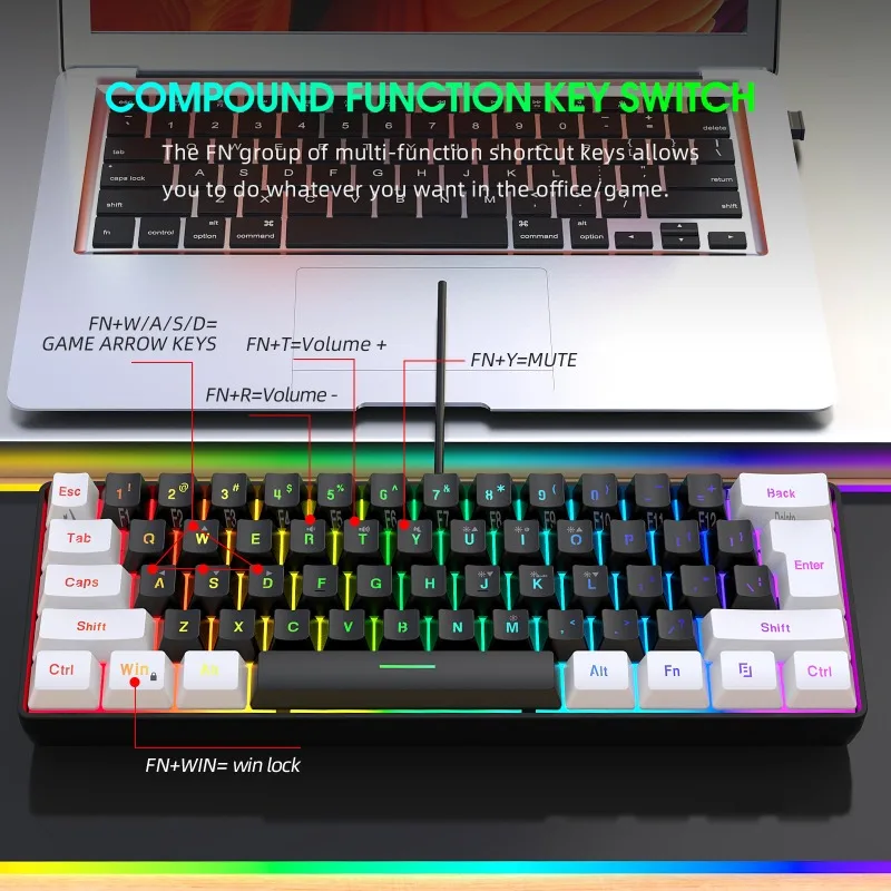 Tastatur und Maus 60% Computer – Gaming Keyboard And Mouse Mobile Bewertung und Preis