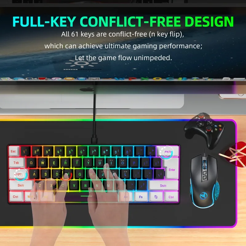 Tastatur und Maus 60% Computer – Gaming Keyboard And Mouse Mobile Bewertung und Preis