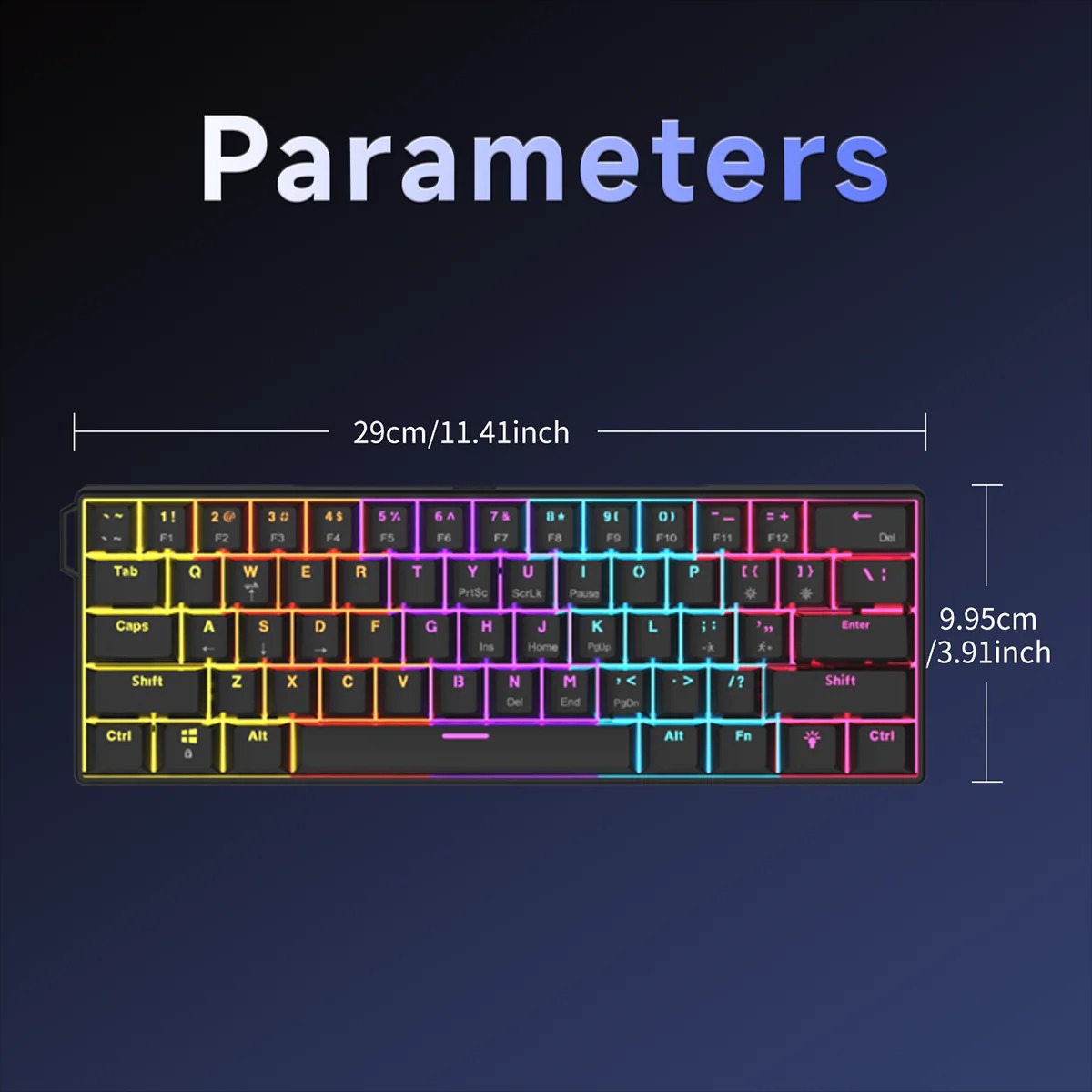 AJAZZ NK61 Kabelgebundene mech – Gaming Keyboard Blue Switches Bewertung und Preis