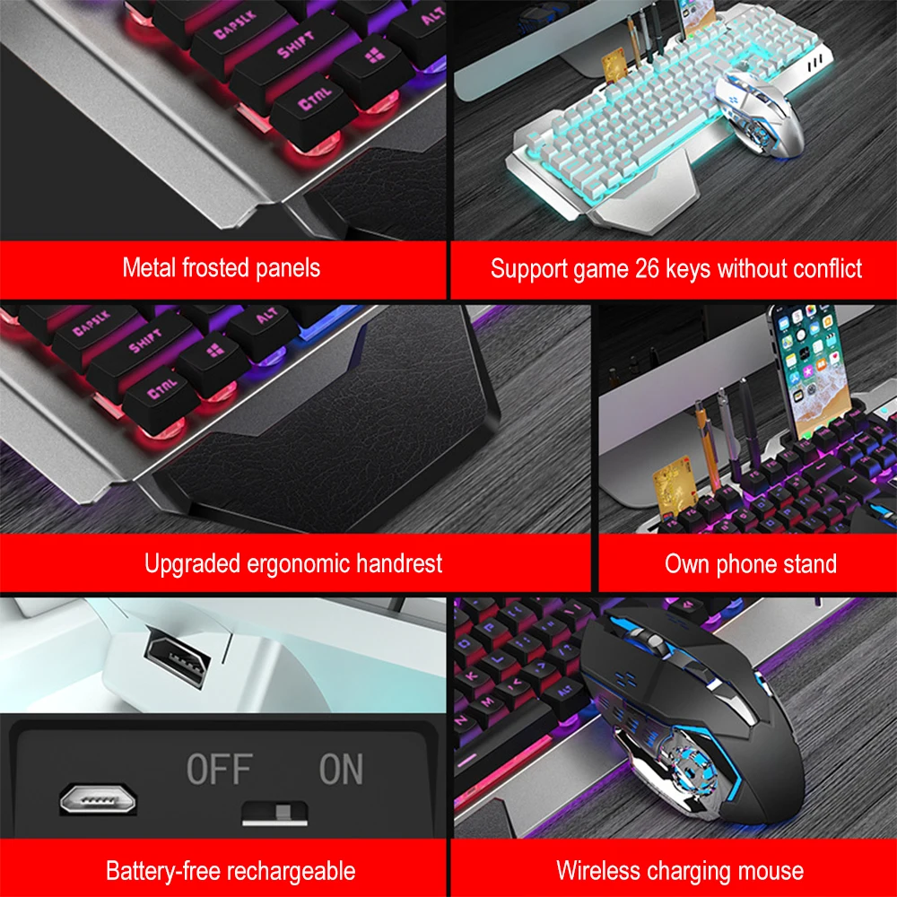 K680 wiederauf ladbare 2,4g dr – Gaming Keyboard Bluetooth Bewertung und Preis