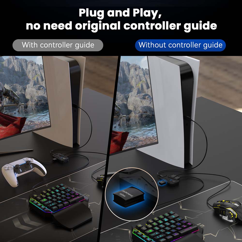 USB-C-Konverter für PS5 Gaming – Gaming Keyboard Type C Bewertung und Preis