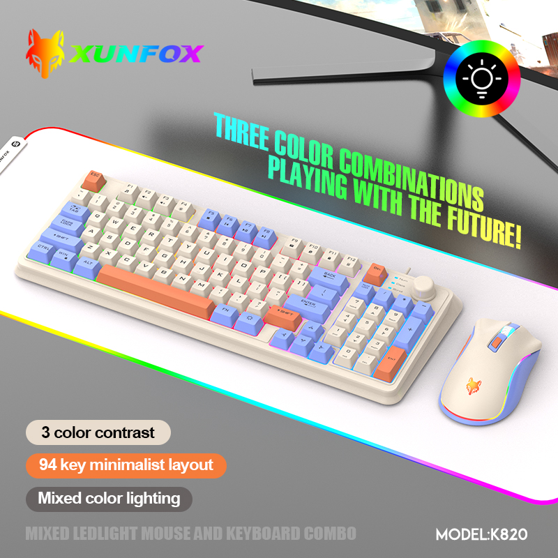 K820 USB Wired Spiel Tastatur  – Gaming Keyboard Mouse And Headset Combo Bewertung und Preis