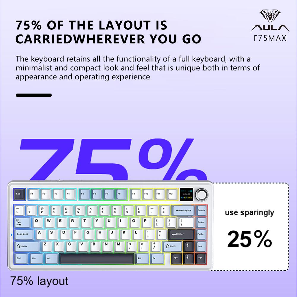 AULA F75MAX Mechanische Gaming – Gaming Keyboard Types Bewertung und Preis