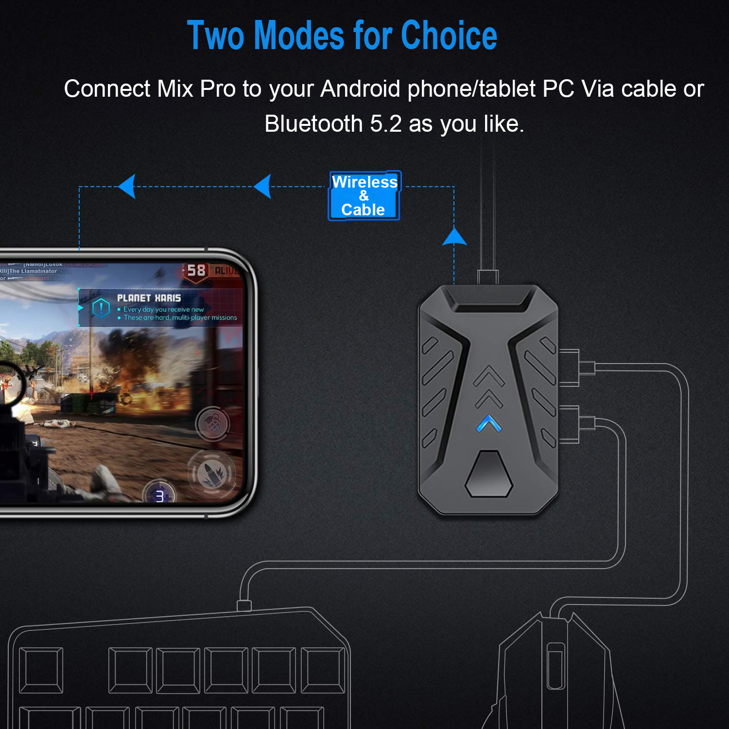 Handy-Spiele-Konverter, Gaming – Gaming Keyboard And Mouse Mobile Bewertung und Preis