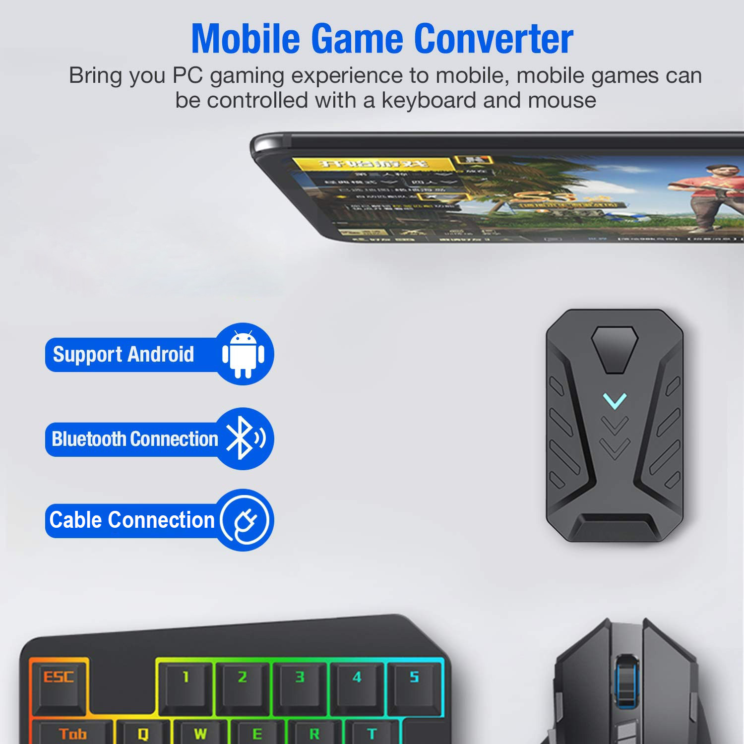 Handy-Spiele-Konverter, Gaming – Gaming Keyboard And Mouse Mobile Bewertung und Preis