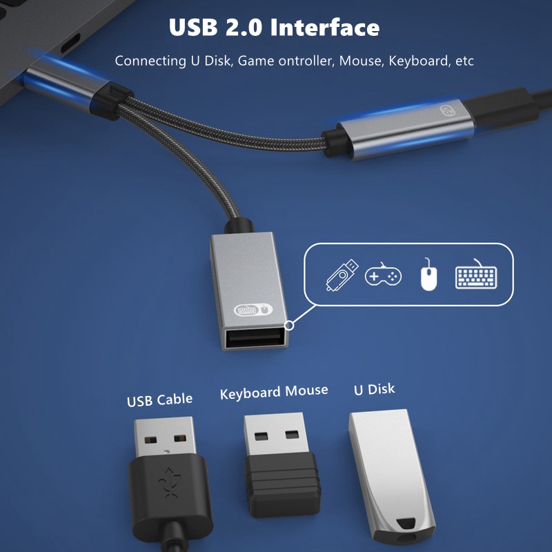 Audio 1 bis 2 Typ-C zu USB otg – Gaming Keyboard Type C Bewertung und Preis