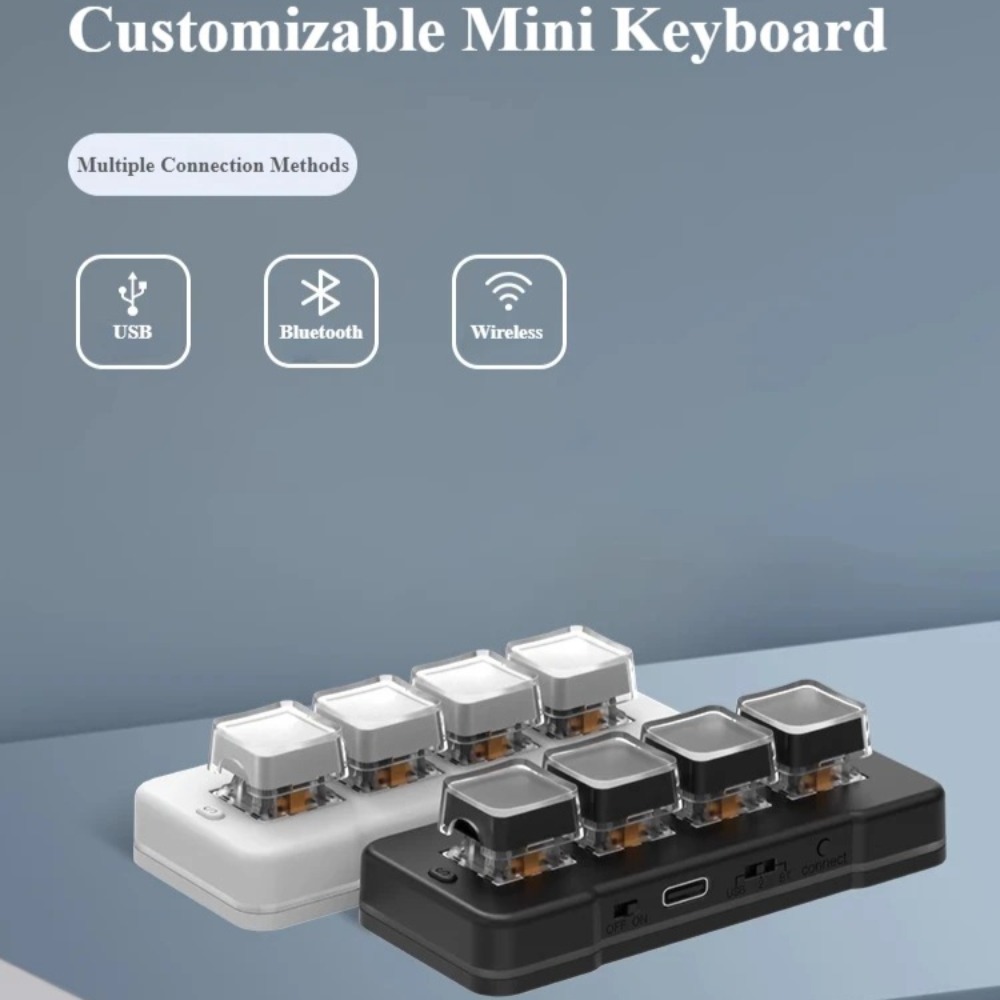 MK424Pro 4-Tasten Wireless Min – Gaming Keyboard Mini Mechanical Bewertung und Preis