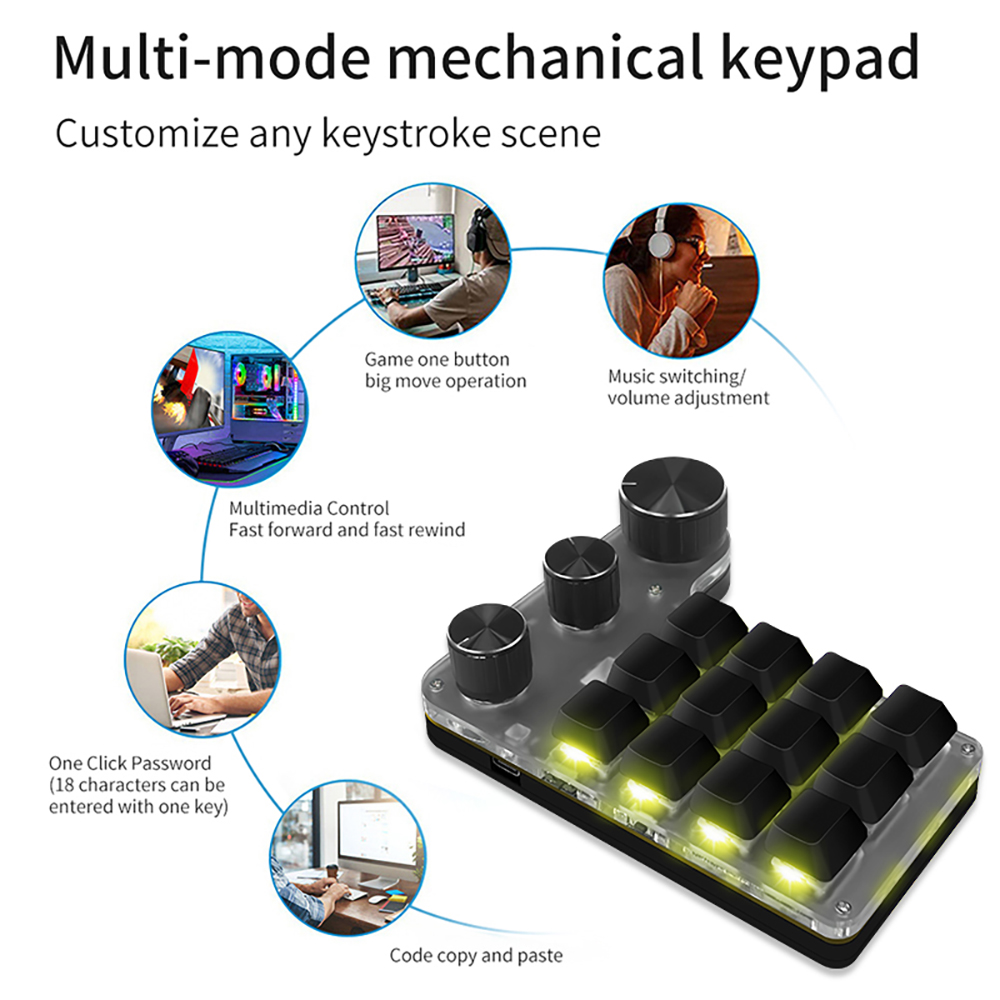 Bluetooth-Programmier-Makro, b – Gaming Keyboard Mini Mechanical Bewertung und Preis