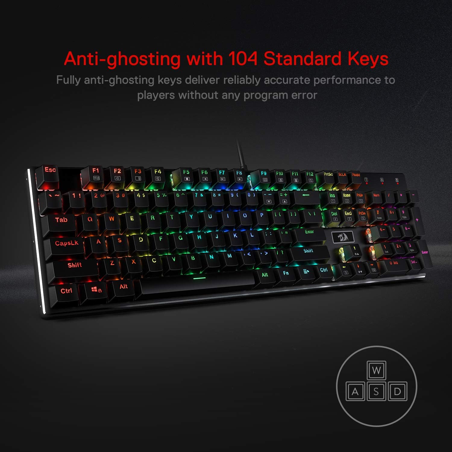Redragon K556 RGB-LED-Hintergr – Gaming Keyboard Blue Switches Bewertung und Preis