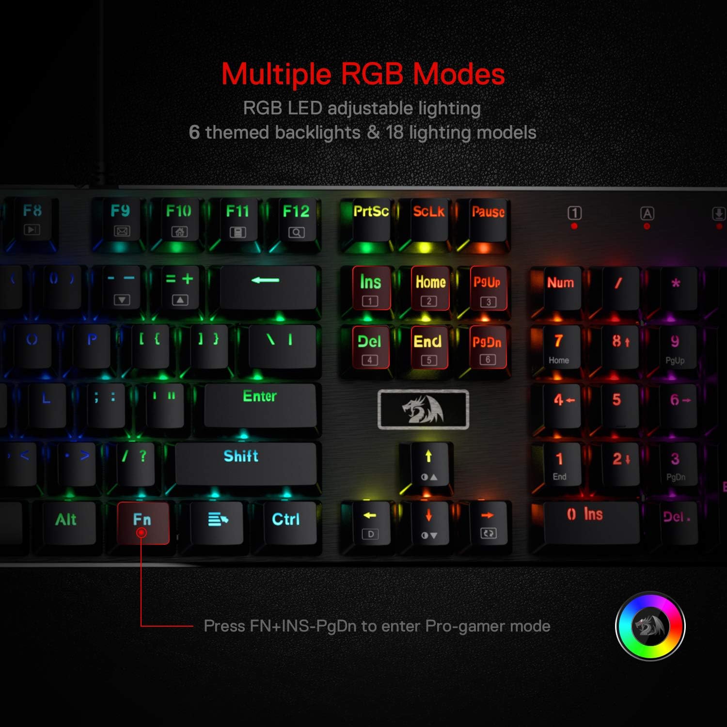 Redragon K556 RGB-LED-Hintergr – Gaming Keyboard Blue Switches Bewertung und Preis