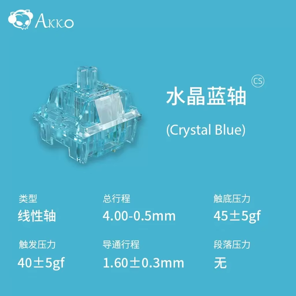 Akko Crystal V3-Schalter, Wein – Gaming Keyboard Blue Switches Bewertung und Preis